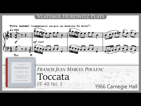 Poulenc: Toccata, FP 48 No. 3 [Horowitz 1966]