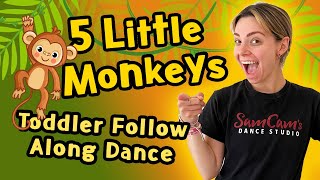 5 Little Monkeys Toddler Follow Along Dance