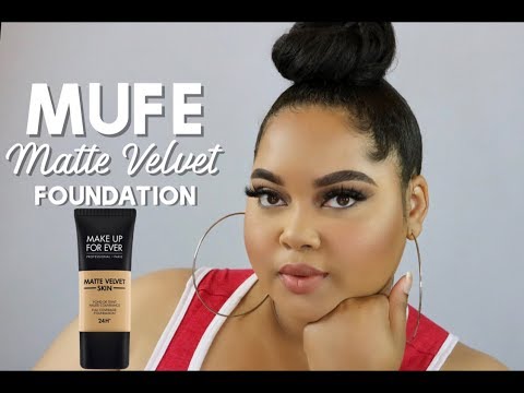 MUFE Matte Velvet Skin Full Coverage Foundation Review + Wear Test Video