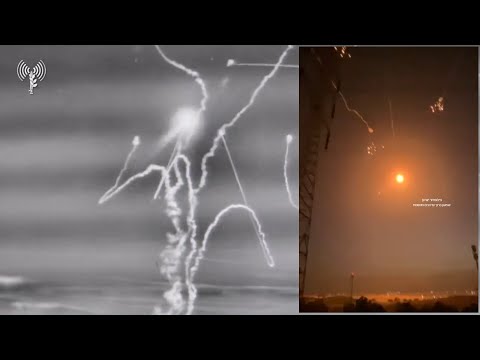 Israeli Iron Dome Air Defense System Intercepts Rockets Fired From Gaza Over Southern Israel
