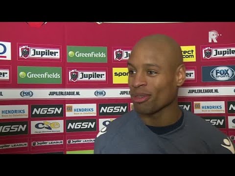 Spits Rangelo Janga was met twee goals weer belangrijk voor FC Dordrecht