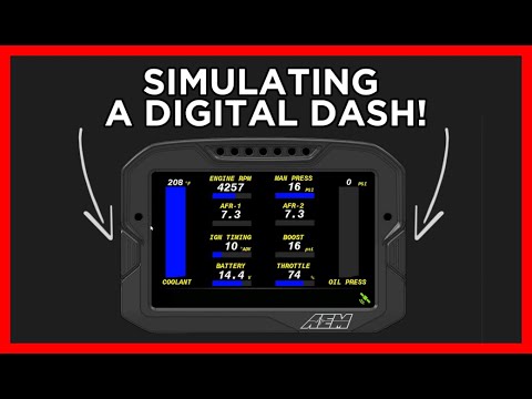 How To SIMULATE A CD Digital Dash On Your PC!