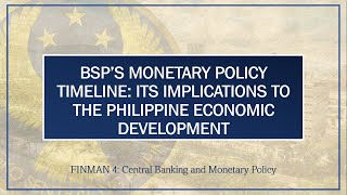BSP's Monetary Policy Timeline