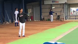 中日ドラゴンズ 沖縄北谷キャンプ 2020年2月9日 吉見・岡田・又吉ブルペン投球①　※ブルペン捕手との会話がよく聞こえます！