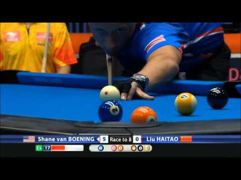 Greatest Pool Plays - Shane Van Boening 7 rack run - 9-ball