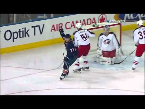 Linus Omark 1st career goal 12/16/10
