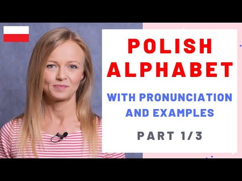 Polish alphabet with pronunciation and examples, part 1/3
