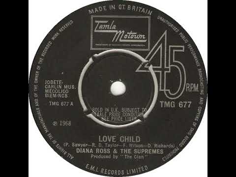 UK New Entry 1968 (240) Diana Ross & The Supremes - Love Child