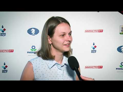 2019 Women's Candidates. Round 7. Interview with Anna Muzychuk.