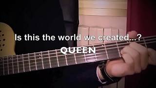 Is this the world we created? (Wembley &#39;86 version) Queen guitar cover