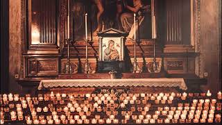 Catholic Ambience | Relax in Prayer | Flickering Candles, Crackling Wicks