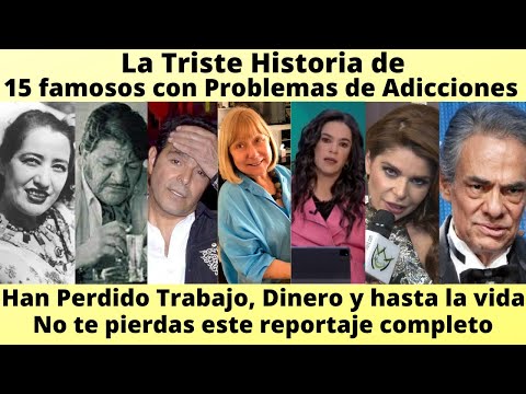 15 Famosos con problemas de adicciones terribles | Algunos han perdido la vida