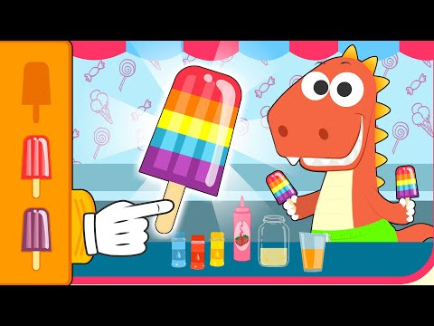 Learn with Eddie 🍦🌈 How to make Giant Rainbow Ice Cream