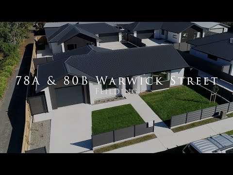 78A & 80B Warwick Street, Feilding, Manawatu, 2 침실, 1 욕실, Townhouse