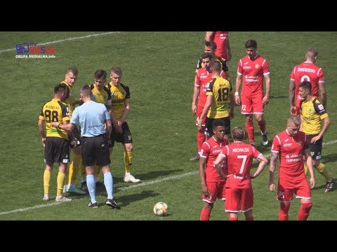 SIARKA TARNOBRZEG - WIDZEW ŁÓDŹ 1:1 (1:0) - FRAGMENTY MECZU i KONFERENCJA PRASOWA