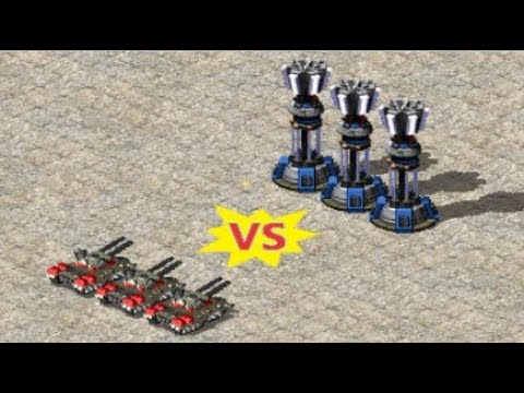 Apocalypse vs Prism Towers - Red Alert 2