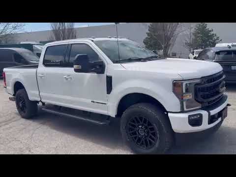 2022 Ford Super Duty F-250 SRW LARIAT 4WD Crew Cab 6.75' Box in White for sale at Pine Tree Ford in Woodbridge, ON