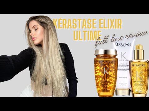 KÉRASTASE ELIXIR ULTIME FULL LINE REVIEW AND TRY ON -...