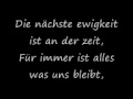 Tokio Hotel - Unendlichkeit - Lyrics 