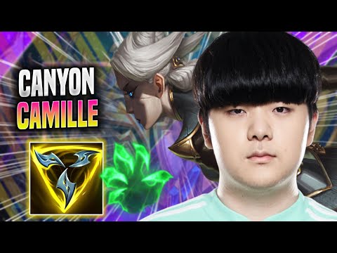 CANYON PERFECT GAME WITH CAMILLE! - DK Canyon Plays Camille TOP vs Gangplank! | Season 2022