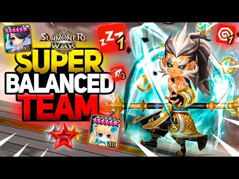This Guy Built a Super BALANCED Team in Summoners War