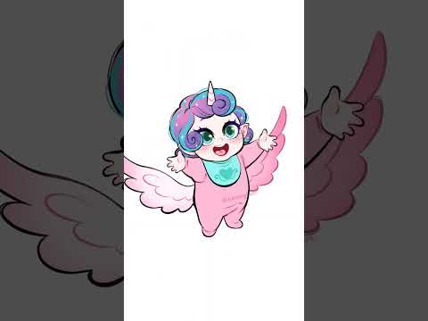 💗 Princess Cadence & Princess Flurry Heart 💙| How do I look? #mlp #animationmeme #digitalart