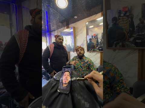 ‏أغرب حلاق في العالم 👌😂) ￼￼نزار الحموي #shorts