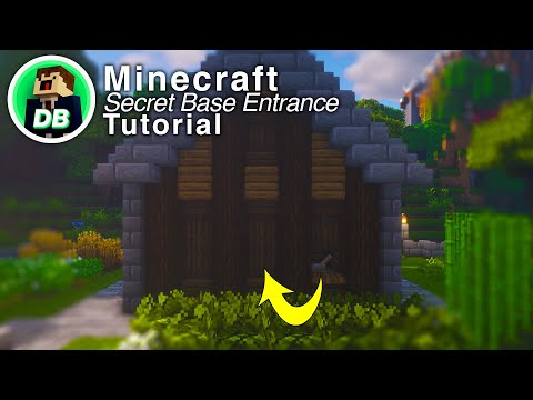NEW Minecraft Secret Base Entrance Design Tutorial!