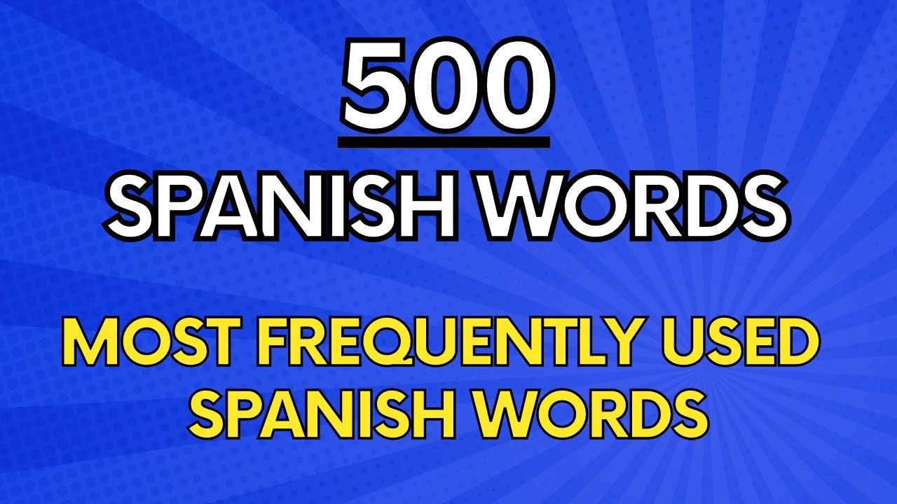 Most Important Spanish Words and Pronunciation With Pictures