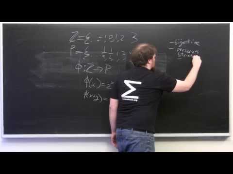 Group homomorphisms and isomorphisms