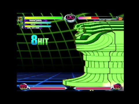 MVC2 Anakaris: Pharaoh's Curse Super - Coffin Drop Assisted Combo