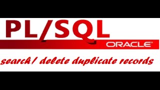 Delete duplicate records from a table in Oracle SQL.