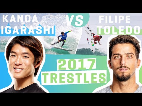 KANOA IGARASHI vs FILIPE TOLEDO Another Chapter in the Rivalry 2017 Trestles FULL HEAT REPLAY