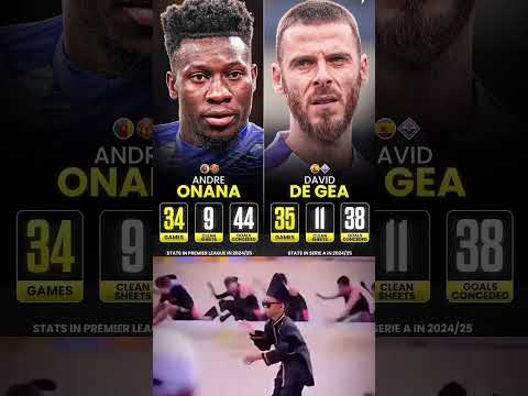DAVID DE GEA vs ANDRE ONANA in the 2024/25 season! 😤 Drop your thoughts in the comments! 💬🙂‍↔️