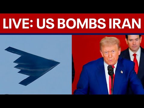 LIVE: US bombs Iran with B2 bombers, Trump addresses nation