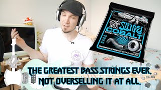 Video thumbnail for Ernie Ball Slinky Cobalt 40-95's Review - The Best Bass Strings Ever Made. by Axe 2 Grind