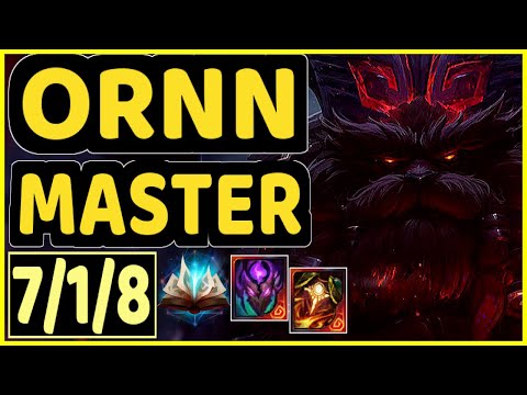 KIRA (ORNN) - 7/1/8 KDA GAMEPLAY - EUW Ranked MASTER