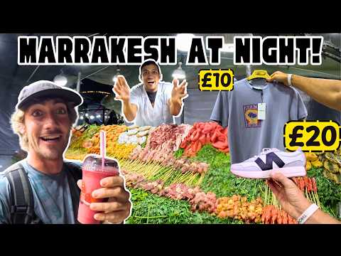 Exploring Marrakesh After Dark | Street Food, Souks & Chaos 🇲🇦