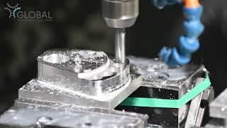 Manufacturing of parts of aluminium alloy EN AW 6082 on a milling machine.