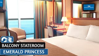 Emerald Princess | Balcony Stateroom | Full Walkthrough Tour & Review | 4K