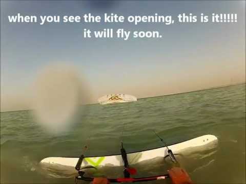 Flysurfer speed3 21, water relaunch in light wind