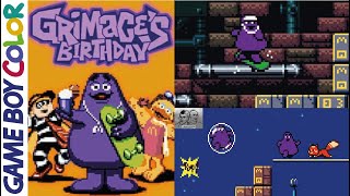 Grimace’s Birthday GBC 2023 - Game Boy Color - C&M Playthrough - Mcdonalds New Game