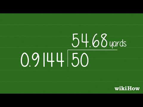 How to Convert Yards to Meters