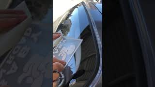 How to apply sticker to your car window