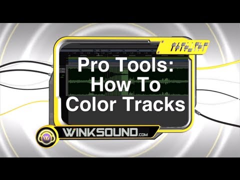 Pro Tools: How To Color Tracks | WinkSound