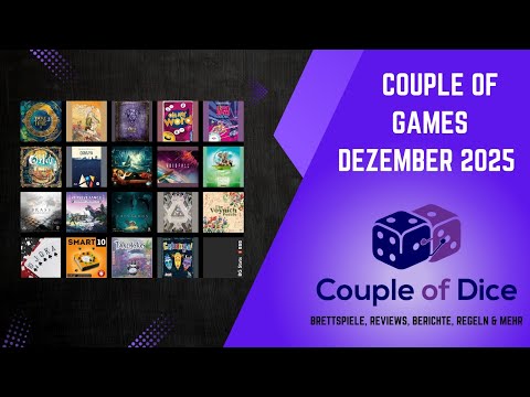 Couple of Games - December 2025 - Board Game Monthly Review