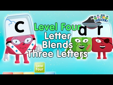 #BacktoSchool - Alphablocks Level Four | Letter Blends - Three Letters | Learn How to Read
