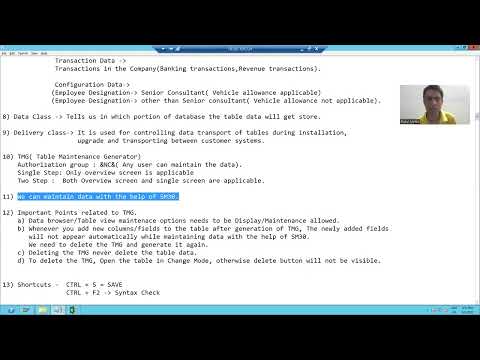 7 - ABAP Dictionary - Table Maintenance Generator Part1