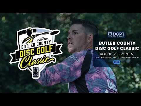 Round 2, Front 9 | MPO Shot-by-Shot Coverage | Butler County Disc Golf Classic
