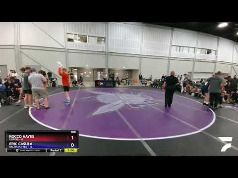 106 Lbs Round 2 (8 Team) - Rocco Hayes, Illinois Vs Eric Casula, Oklahoma Red 2f53